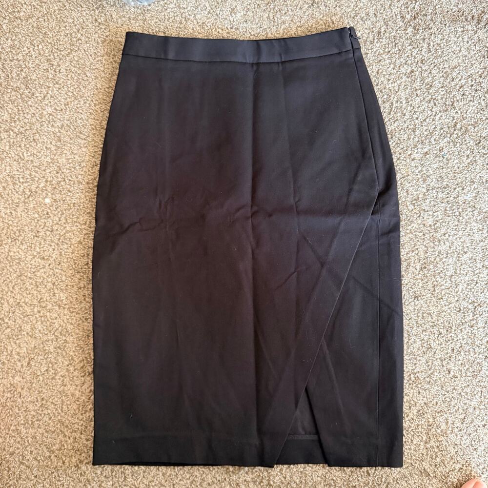 Banana Republic Black Pencil Skirt with Slit Size 4